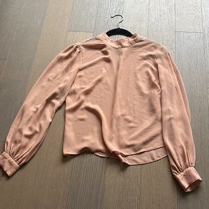 LPA Peach Sheer Blouse